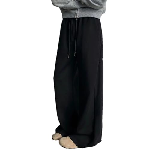 Men Casual Sports Long Loose Sweatpants Wide Leg Straight Casual Pants Sports Long Loose Wide Leg Straight Trousers
