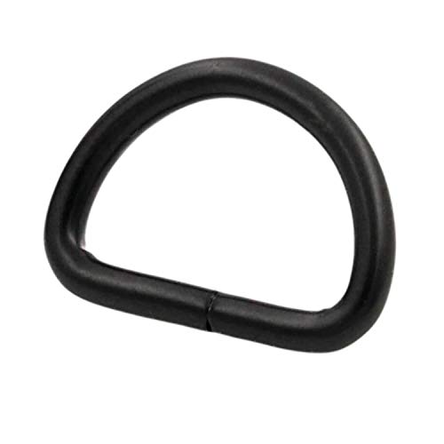 Generic Metal Black D Rings Buckle D-Rings 0.5 Inches Inside Diameter For Bag Wallet Pack Of 100 #TOP2
