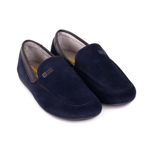 NORDIKAS   ZAPATILLAS DE CASA HOMBRE CANADA AFELPADO MARINO DUBLIN MARINO