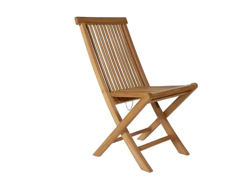 Chaise pliante teck Byblos II MYLIA (lot de 2) - Vente-unique