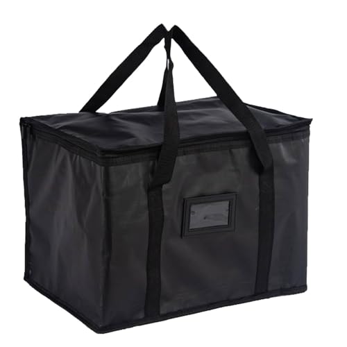JOYVOX Large Food Delivery Bag Insulated Thermal Bag for Hot and Cold Food Waterproof and Reusable Catering Bag with Sturdy Zipper for Groceries Pizza Catering and Delivery Services