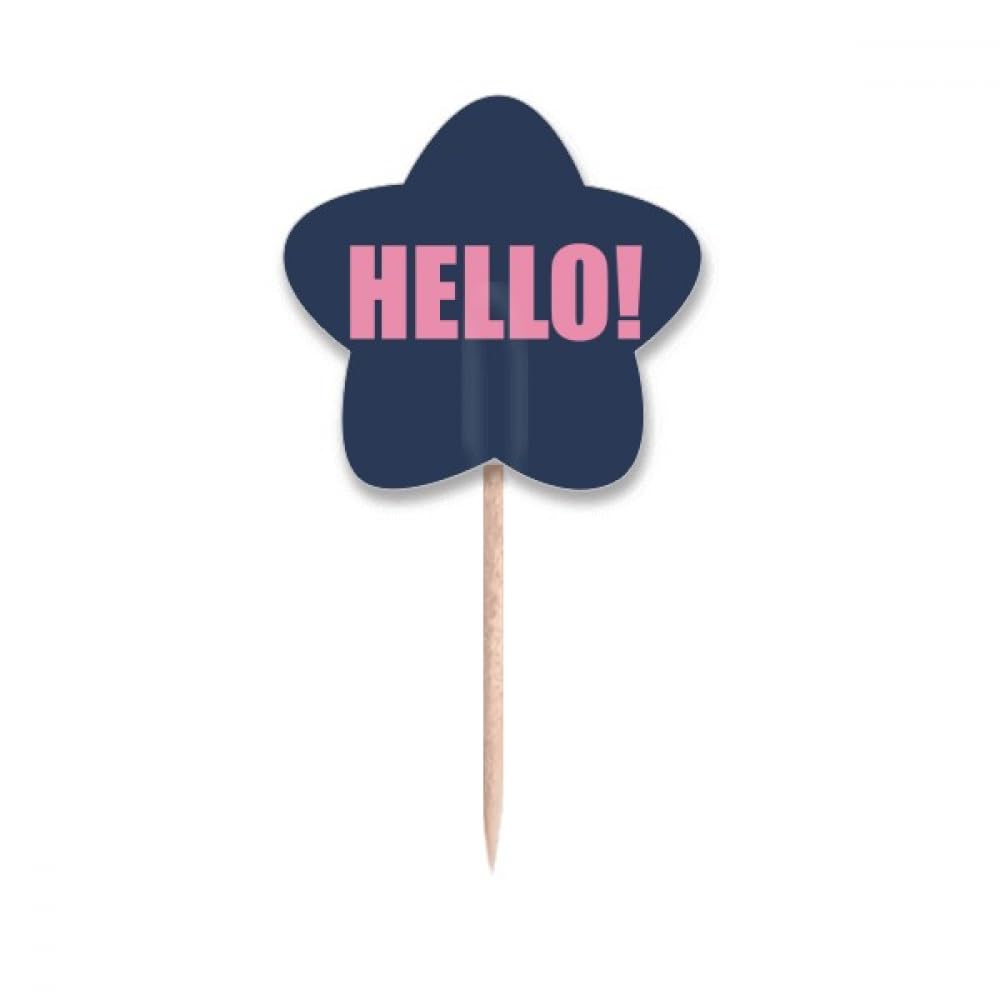 Cupcake Picks avec cure-dents drapeaux étoiles et étiquettes pour décoration de gâteau