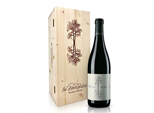 Lo Zoccolaio Barolo DOCG Piedmont Red Dry Wine with Wood Case - Luxury Red Wine - Gifts for Women - Mum - 1x750 ml