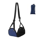 GHYTRIGEN Relax and Rejuvenate on Long Flights Sleeping Eye Mask with Our Airplane Foot Hammock - Say Goodbye to Leg Fatigue and Swelling! (Blue)