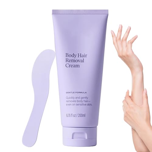 Crema de depilación corporal, crema depilatoria de pecho, loción de eliminación depilatoria, depilación y efectiva, pieza de 200 ml/1x, adecuada para la piel sensible
