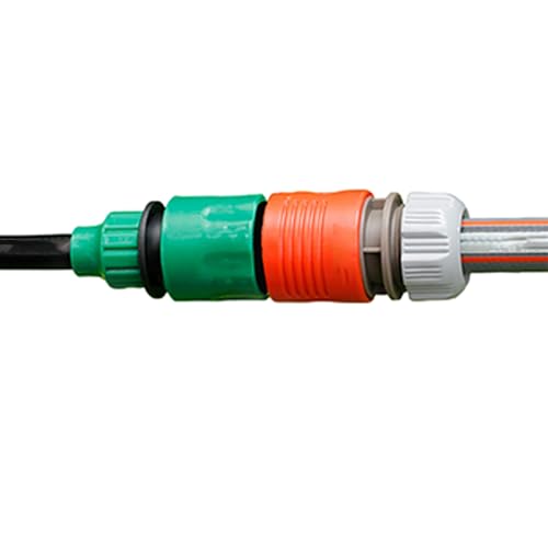 Aidqxbaoer 2 pièces raccords de Tuyau d'arrosage,1/2 Pouce Double fiche Pièce,raccordement de Deux tuyaux pour l'extension, même avec Une Pression d'eau élevée. – vue 5