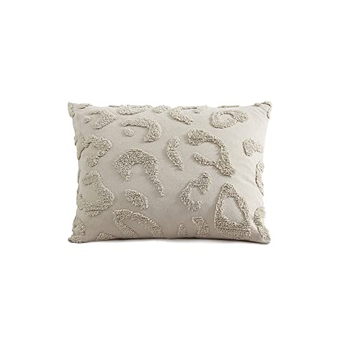 Peri Home 100% Cotton 3-Piece Comforter And Sham Set, Linen Chenille Leopard, Full/Queen #TOP7