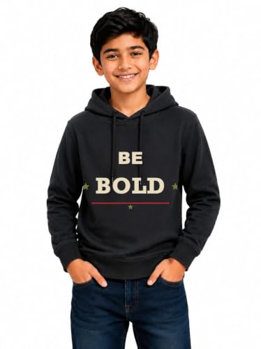 Image of Boys Hooded Sweatshirt | Cotton Blend Full Sleeve Hoodie for Boys