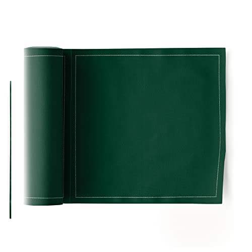 MY DRAP - Rollo de 25 servilletas de tela | 100% Algodón | Reutilizables | 20 x 20 cm | Color Verde Inglés | Formato Rollo, en Unidades Precortadas Cover