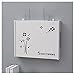 Soporte Pared Router Wifi, Cajas Almacenaje para Router Blanca, Estanterías Almacenamiento para Router y Cables, Router Rack Pared, Cajas para Oculta Cables, Cables Organizador(Size:41×31cm,Color:B)