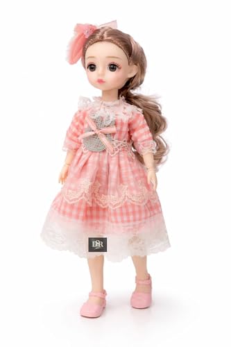 Image of DSR 30 cm Baby Doll with Movable Joints | Cute Princess Doll for Kids | Pack of 1 (OLDPINK)
