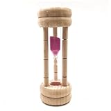 Sandtimer 3 Minuten Sanduhr Holz Eiertimer Kücherin Innenausstattung, zufällige Farbe...