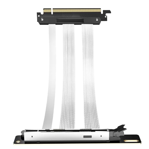 PCIe 5.0 Riser Cable 200mm - 32GT/s x16 GPU Extension Compatible with RTX 4090/5090, RX 7900XTX,...