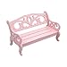 Momola 1/12 Meubles Miniatures de Maison de Poupée DIY Chaise de Banc en Bois Cadeau de Noel pour Fille 17x8,5x9,5cm (Rose)