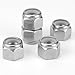 Vmuter 100 Pack #8-32 Lock Nuts, 304 (A2-70) Stainless Steel Nylon Insert Locknuts,Standard Inch Thread Nylock Nuts