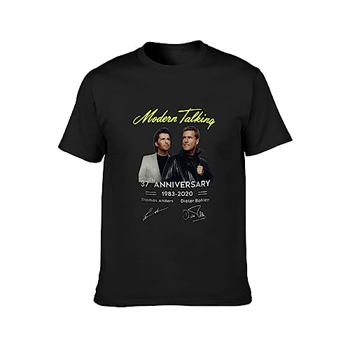 Photo de Modern Talking 37Th Anniversary 1983 2020 T-Shirt Printed Mens Top Tee Black M