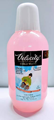 VELOCITY COLD WAVE - Pro Style 2-in-1 Hair Curling and Straightening Lotion 500 ml Professional Formula without Neutralizer (Baby Pink)