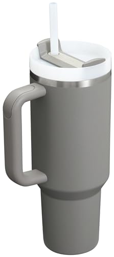 Image of STANLEY Quencher H2.0 Tumbler with Handle and Straw 40 oz | Flowstate 3-Position Lid | Cup Holder Compatible for Travel | Insulated Stainless Steel Cup | BPA-Free | Stone