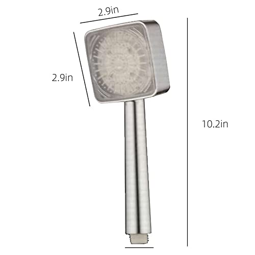 Shower Head Led Color Changing, Filter Filtration Water Saving Spray Handheld Showerheads For Dry Skin & Hair, High-Pressure Handheld Shower Head With Temperature-Controlled, Easy To Install #D #TOP2