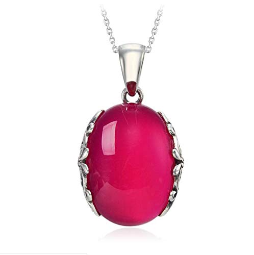 Collier corindon rouge en argent 925 pour sublimer vos tenues