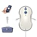 Tosima Robot Limpiacristales, Robot Limpieza de Ventanas Electrico, Sistema de Seguridad, Navegación Inteligente, Control Remoto, para Todas Las Superficies Lisas, con 12 Trapo (W3, White)