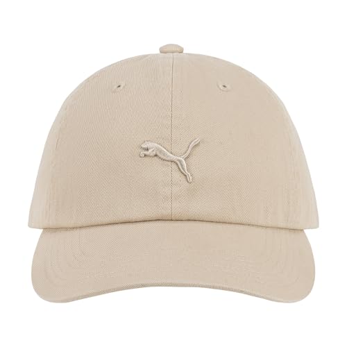 Casquette Femme Puma Tonal Jumpcat en coton lavé ajustable beige style baseball décontracté