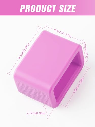 Image of 2 PCS Seat Belt Buckle Holder, Silicone Seatbelt Buckle Booster to Makes Receptacle Stand Upright for Easy Access (Pink)