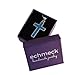 Echmeck Sterling Silver Blue Turquoise Cross Pendant – Handmade Jewelry for Men & Women – No Chain Included