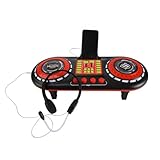 Platine vinyle et lumières : des lumières interactives s'illuminent lorsque vous tournez la platine, grattez la batterie et tapez dessus !