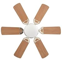 KTHLBRH Deckenventilator 82 cm Hellbraun Mit Kordelzug – Ansicht 4