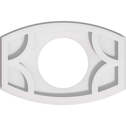 Image of Ekena Millwork CMP10X6KY-04000 Kailey Architectural Grade PVC Contemporary Urethane Ceiling Medallions 10 inchW x 6 5 /8 inchH x 4 inchID x 5 1 /4 inchC x 1 inchP