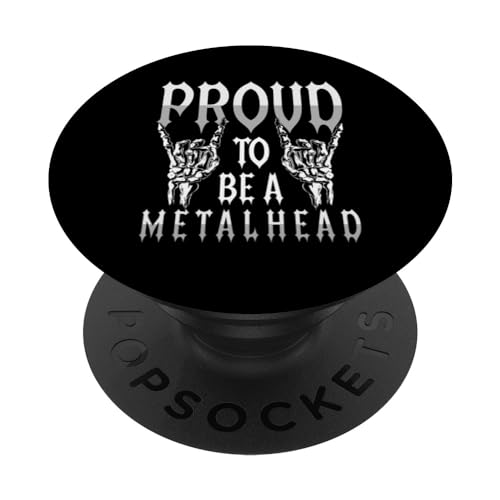 Orgullosos de ser metaleros | Heavy Metal | Rock Rocker PopSockets PopGrip Intercambiable