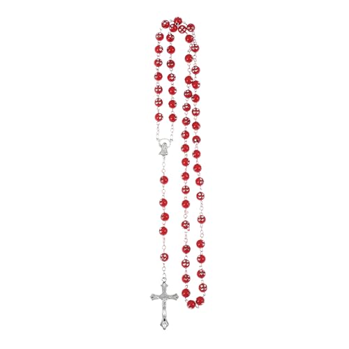 Collier chapelet en argent sterling 925 et perles de cristal haut de gamme