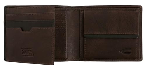 Portefeuille camel active Osaka Jeans en cuir véritable