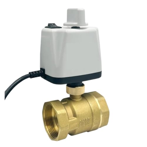 Vanne électrique normalement ouverte 24V avec commande manuelle et 2 fils DN15 - 2
