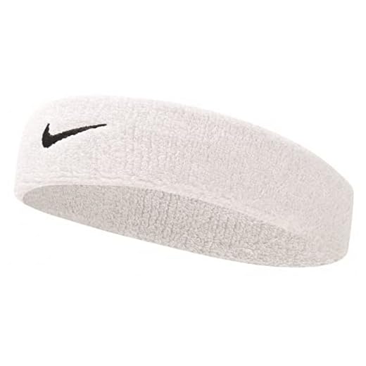 Testeira Swoosh Headband Adulto Nike White/Black