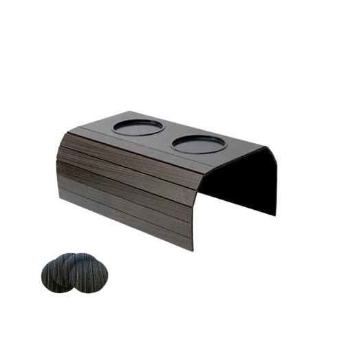 Bandeja Esteira para Braço de Sofá Porta Copo Plástico Tabaco - D'Rossi