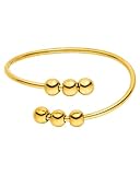 Purelei Anxiety Flow Ring Damen (Gold) – Verstellbarer Damenring aus langlebigem Edelstahl (14K vergoldet) – Wasserfester Stressring – Schmuck für deinen individuellen Look