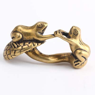 Grenouille bronze pur laiton antique objet de collection haut de gamme
