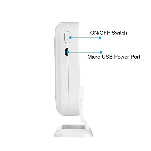 Wireless PIR Motion Sensor Detector Security Alarm Chime,Shop Store Office Home Front Door Entry Welcome Doorbell,Mailbox Alert, Garage Driveway Alarm,with Night Light (1 Receiver and 1 PIR Detector)