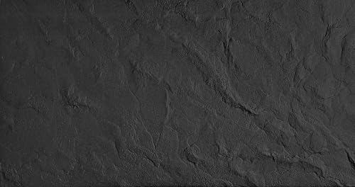DECCART - Wandpaneele 100x50 cm - Panel wand - Paneele - Wandverkleidung Innen Deckenverkleidung Wandplatten aus Polystyrol 3d Wall Panels Steinoptik - Schwarzer Felsblock Schwarz - 4 Stück (2 m²)