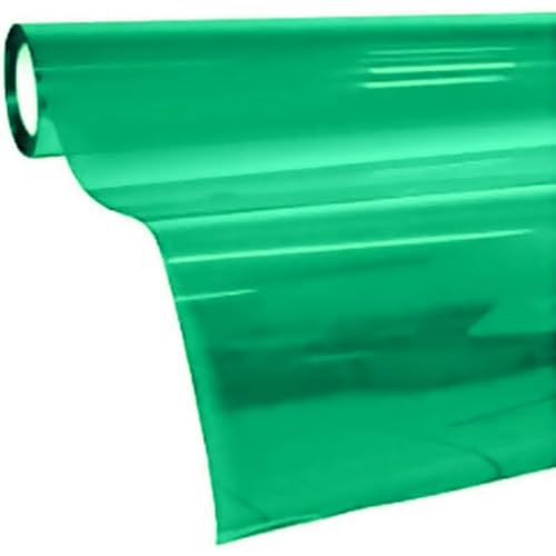 Image of VViViD Transparent Colorful Vinyl Window Tinting Sheets (30 inch x 25ft, Green)