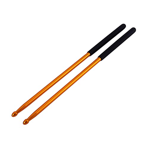 2 pares de baquetas de aluminio para batería, para práctica en pad de batería miniatura 6