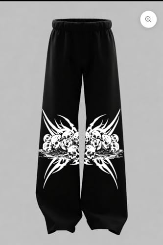 Image of Men's Printed Baggy Pants, Relaxed Fit Cotton Lower, Mid Rise Elastic Waist Joggers with Graphic Design, Casual Wear for Gym, Lounge & Street Style