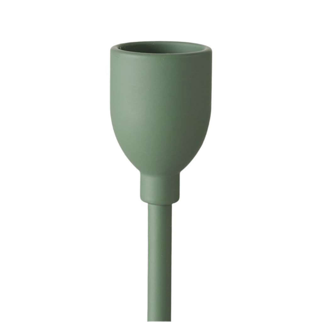 Nordic Charm Kerzenständer Set, 3-teilig, Mattgrün, 23-33 cm, Eisen