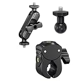 Abrazadera de cabeza esférica con base de agujero de tornillo de 1/4 pulgadas para cámaras web, cámaras a motocicletas, equipos de gimnasio, soportes de luz, cabeza de bola