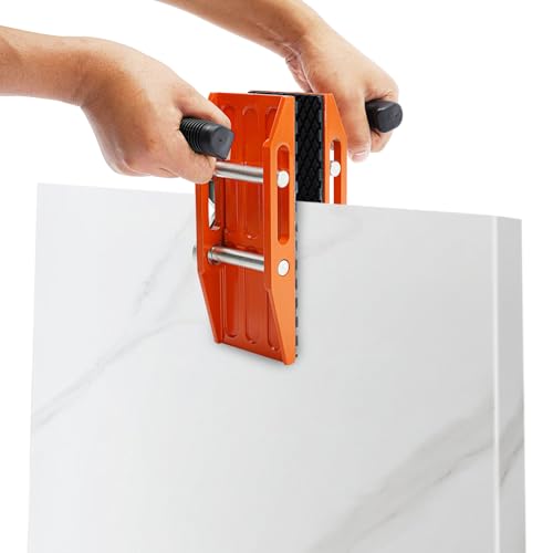 Double-handed Carrying Clamp,2 PCS Glass Carrying Clamp Stone Carrying Clamps Heavy Duty Carry Clamp for Moving Marble, Glass, Slabs