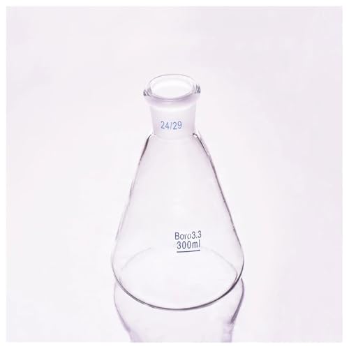 Fiole conique à col rodé standard - Capacité 300 ml - Joint 24/29 pour laboratoires