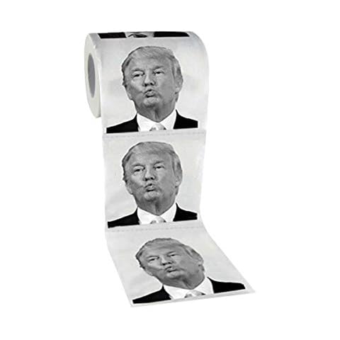 Treasure Gurus Donald J. Trump Toilet Paper TP Roll Funny Novelty Gag Gift Cover