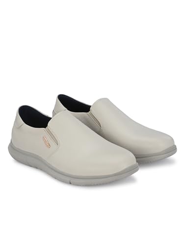 Image of egoss Platinum Premium Genuine Leather Sneaker Casual Shoes for Men, Durable, Comfortable & Versatile Design, Ideal for Work, Events & Everyday Wear